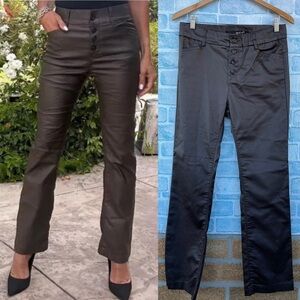 Bevy Flog exposed button fly vegan leather pants size 30 /10